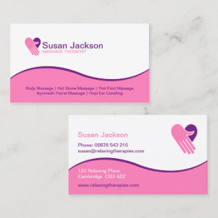 Carte de visite de massage
