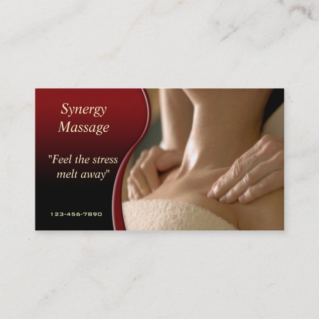 Carte de visite de massage (Devant)