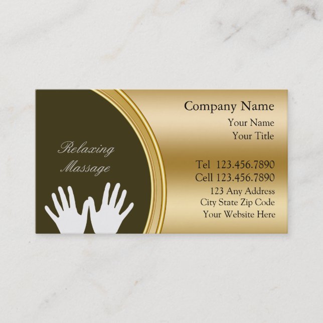 Carte de visite de massage (Devant)