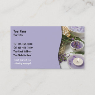 Carte de visite de massage