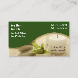 Carte de visite de massage