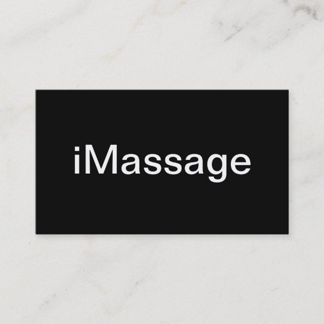 Carte de visite de massage (Devant)