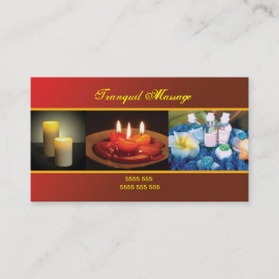 Carte de visite de massage/relaxation