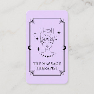 Carte de visite de massothérapeute de la carte Tar