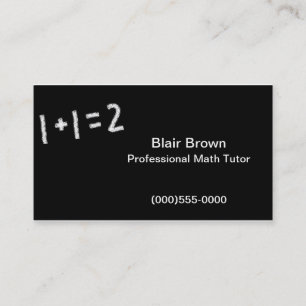 Carte de visite de "maths"