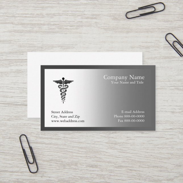 Carte de visite de médecin (Devant/Arrière en situation)