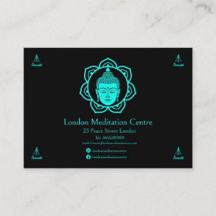 Carte de visite de méditation bouddhiste