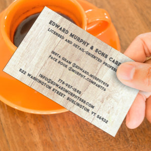 Carte de visite de menuiserie de construction