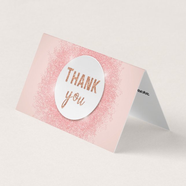 Carte de visite de Merci simple personnalisé (Devant)