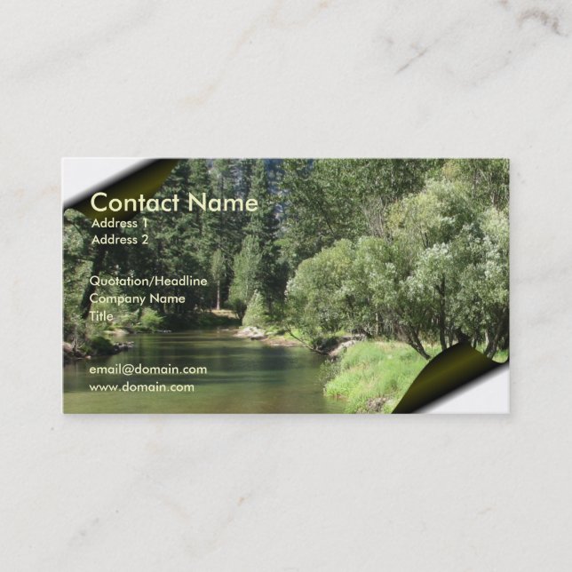 Carte de visite de mère nature (Devant)