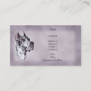 Carte de visite de Merle great dane