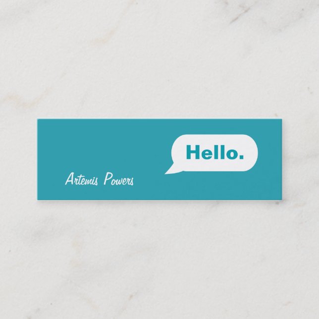 Carte de visite de message de messagerie instantan (Devant)