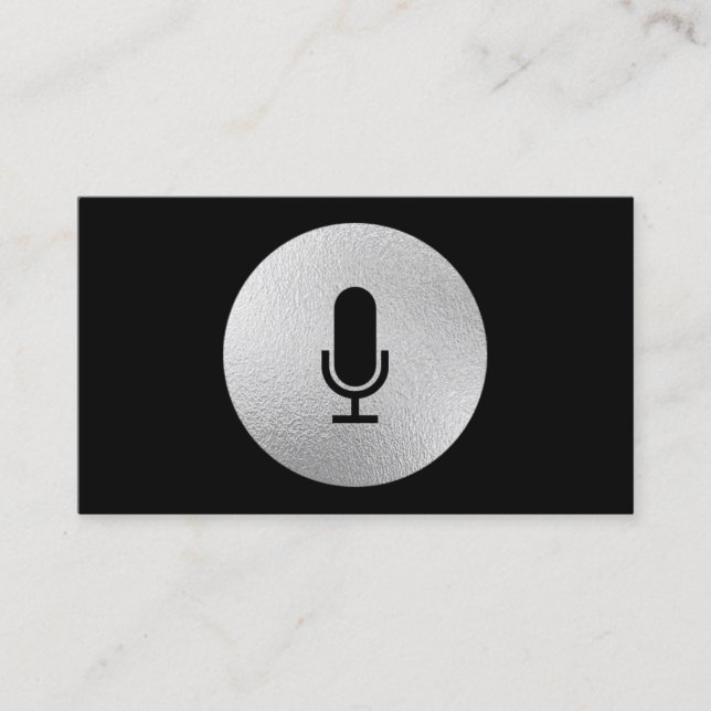 Carte de visite de microphone (Devant)