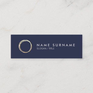 Carte de visite de MidnightBlue de cercle moderne