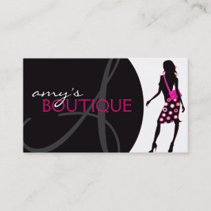 Carte de visite de mode
