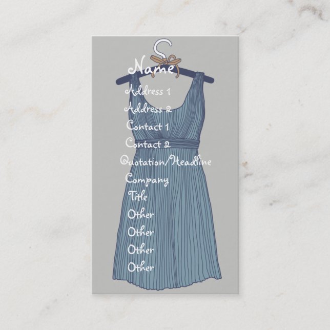 Carte de visite de mode (Devant)