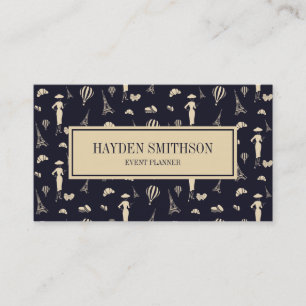 Carte de visite de mode classique Vintage des anné