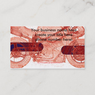 Carte de visite de modèle de vélo pour des