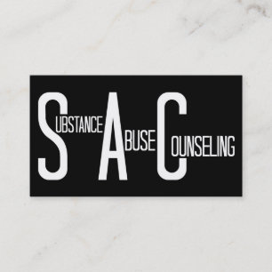 Carte de visite de mot pour le counseling sur la t