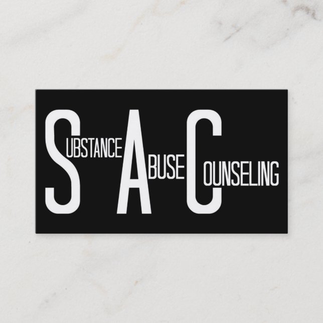 Carte de visite de mot pour le counseling sur la t (Devant)