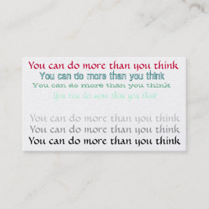 Carte de visite de motivation
