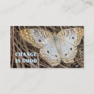 Carte de visite de motivation de papillon