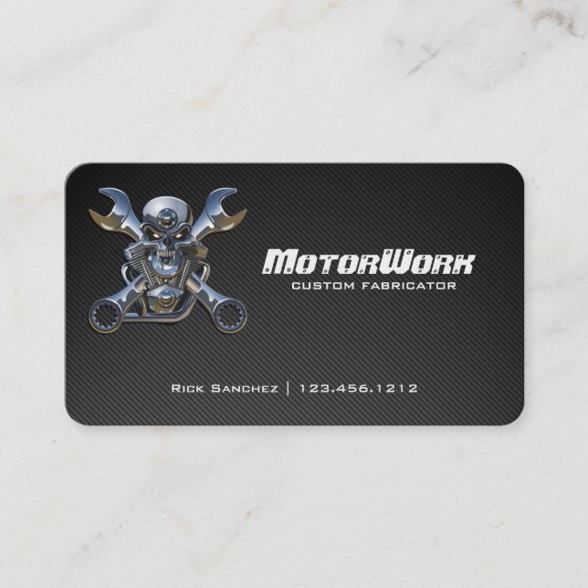 Carte de visite de moto de fibre de carbone de (Devant)