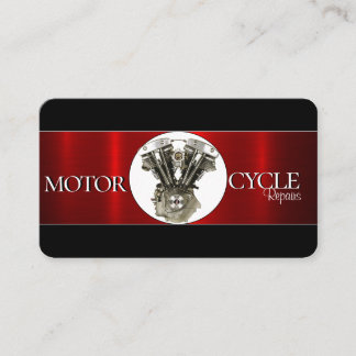 Carte de visite de moto élégant