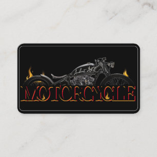 Carte de visite de moto élégant