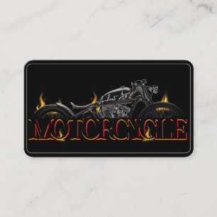 Carte de visite de moto élégant