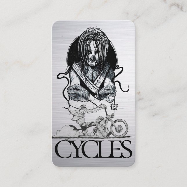 Carte de visite de moto élégant (Devant)