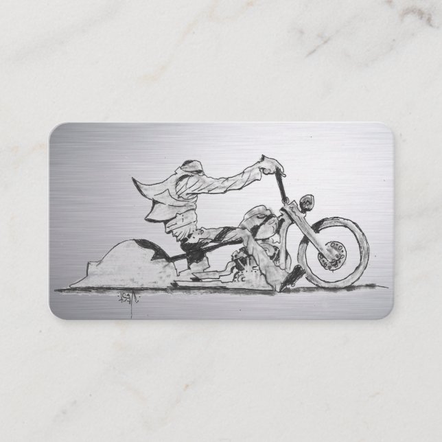Carte de visite de moto élégant (Devant)