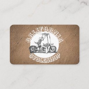 Carte de visite de moto élégant