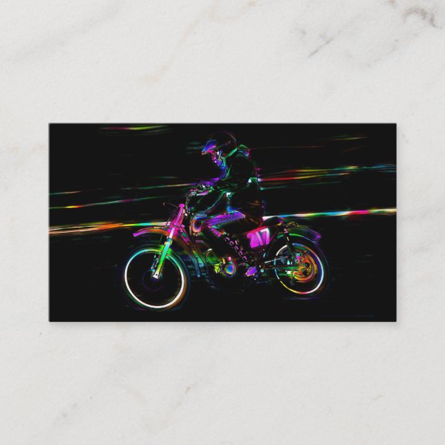 Carte de visite de motos de sports (Devant)