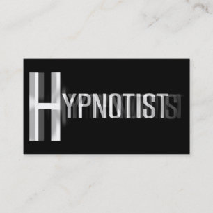 Carte de visite de mots flous Hypnotist