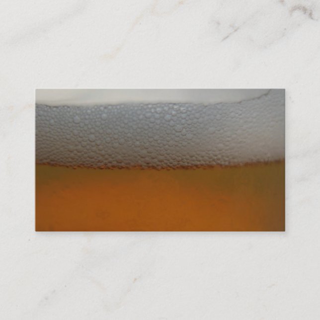 carte de visite de mousse de bière (Devant)