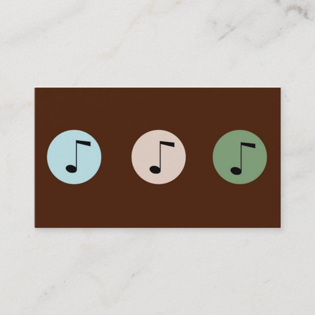 Carte de visite de Music Store (Devant)