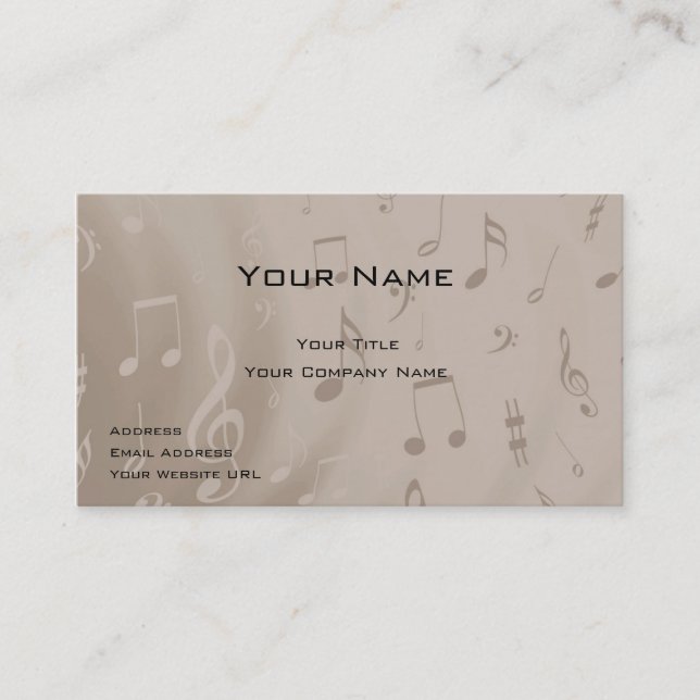 Carte de visite de musicien (Devant)