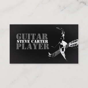 Carte de visite de musicien de guitariste de