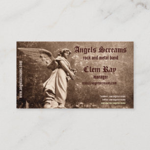 carte de visite de musique angel