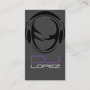 Carte de visite de musique DJ cool