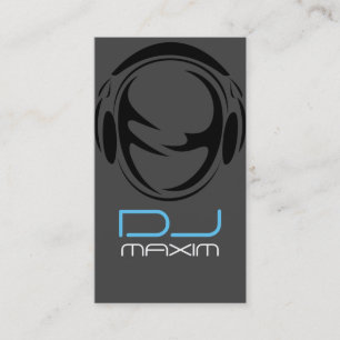 Carte de visite de musique DJ cool