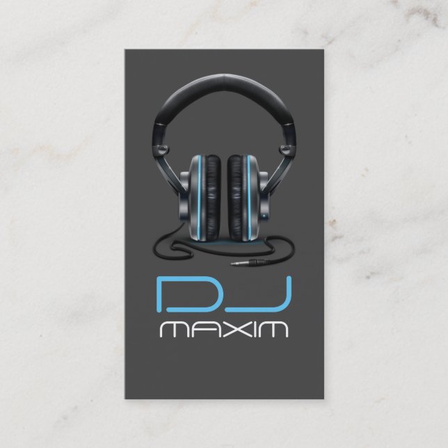 Carte de visite de musique DJ cool (Devant)