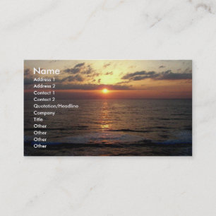 Carte de visite de naître/paysage marin