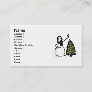 Carte de visite de neige