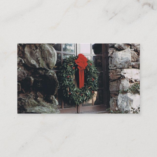 Carte de visite de Noël (Devant)