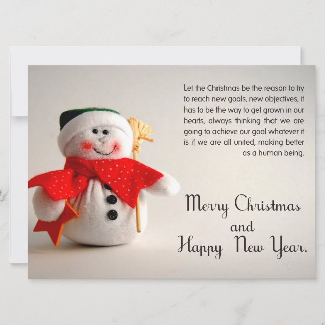 Carte de visite de Noël (Devant)