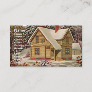Carte de visite de Noël