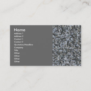 Carte de visite de noeuds et de boulons