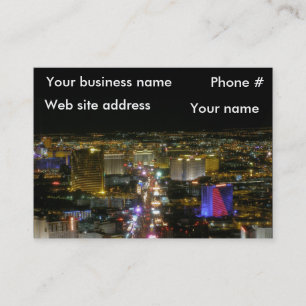 Carte de visite de nord de bande de Las Vegas